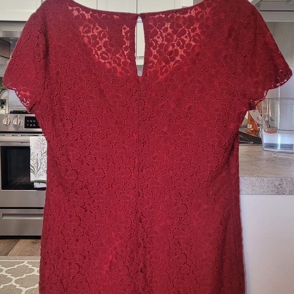 Talula Red Lace Mini Dress - Picture 2 of 5